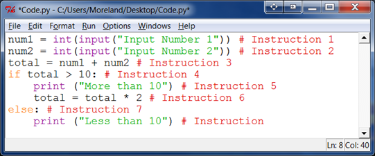 Example of pipelining in Python