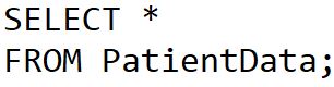 Select query code in SQL